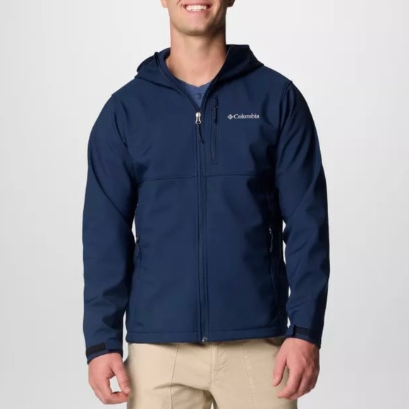 Columbia Men's Ascender Hooded Soft Shell Jacket,‎ Navy Blue